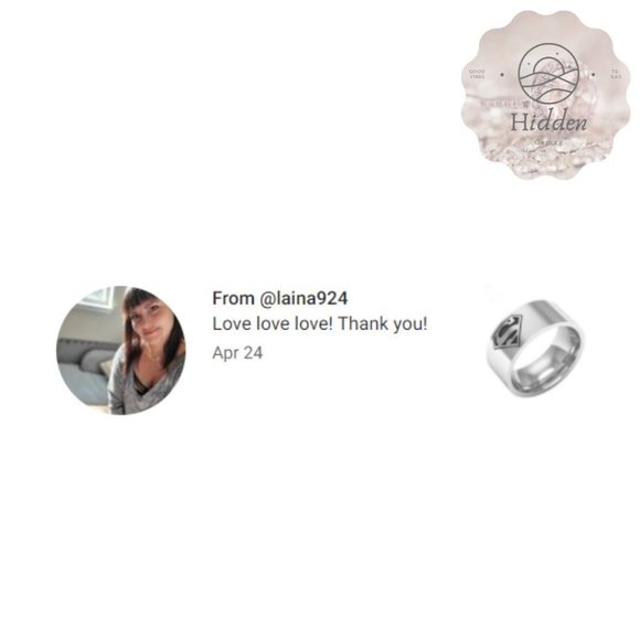 Superman Ring Superwoman  Stainless Steel Ring - Picture 5 of 5